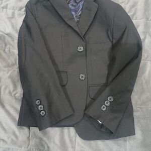 Izod Navy and Black Satin Blazer